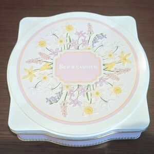 See's Candies Keepsake Garden Party Tin